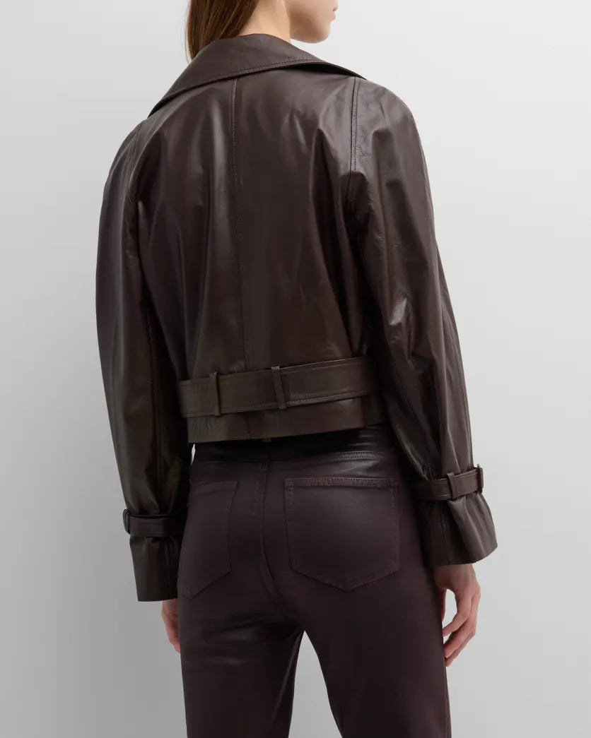Nour Hammour Lexa Leather Jacket