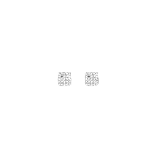 La Soula Square Diamond Earrings
