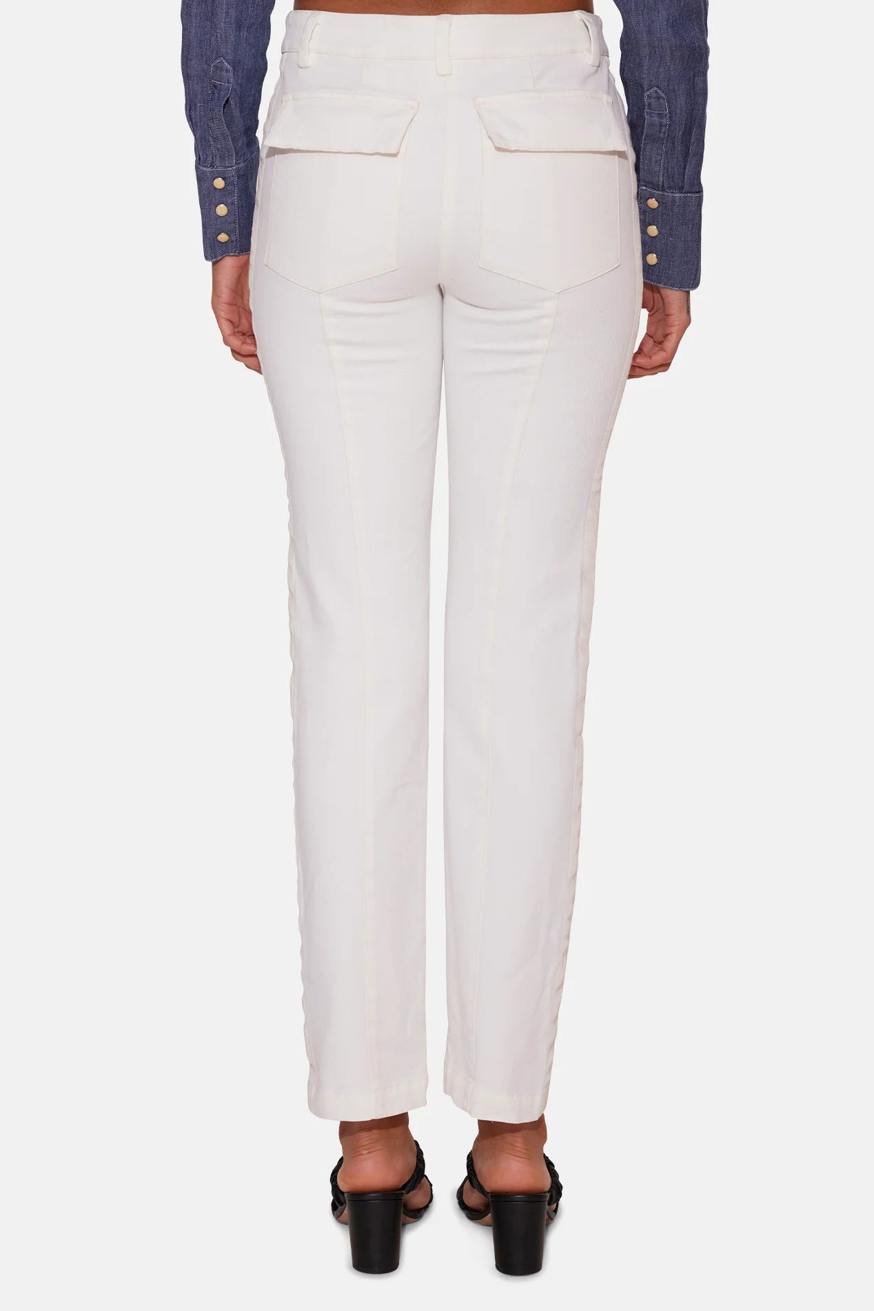 TWP Ivory Cotton Trousers